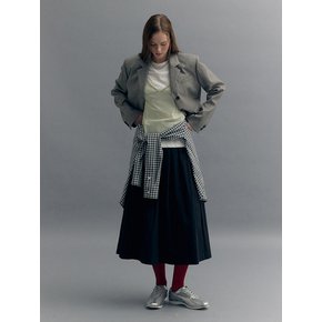 FLORE SHIRRING LONG SKIRT (moat black)