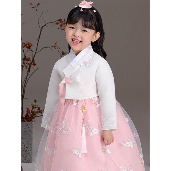 QT866-진주나비 여아한복 아동한복