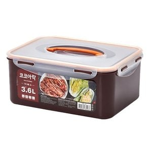 새드리 L5001SI 코코아락 진공밀폐 김치통 5호(소)-3.6L