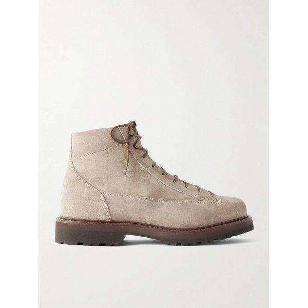 브루넬로쿠치넬리 벨벳 트림 스웨이드 하이킹 부츠 46376663162999954