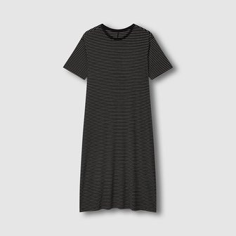 JAJU 여 레이온 스트레치 반팔 라운지 원피스 J206203071097