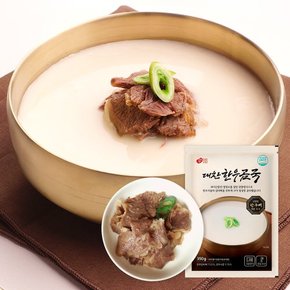 푹 고아만든 무첨가 100% 순수 한우 사골 곰탕+삶은소고기 60g 6세트