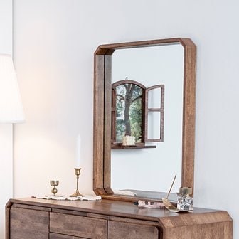 우드올렌스 노먼 A형 거울 원목 화장대 스탠드 벽걸이 인테리어 팔각 디자인 예쁜 거울