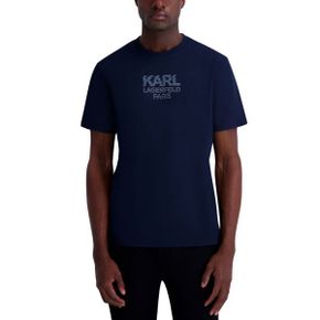 칼라거펠트 맨즈 Short-Sleeve 티셔츠 - 네이비 26601900 1386646