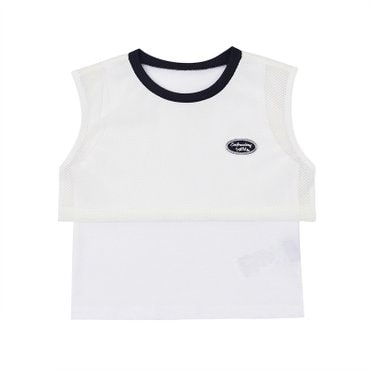 티파니 WH 메쉬 레이어드 티/T53KAT040 W1