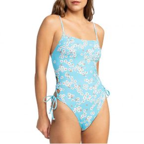 4874763 Roxy Beach Classic Lace-Up One-Piece Swimsuit