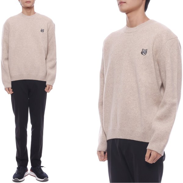 [부산점] 25FW 남성 폭스헤드 울 니트 (PM00817KT1180 0335 25F)