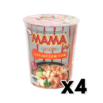  마마컵 쉬림프 톰얌 수입컵라면 70g x 4개