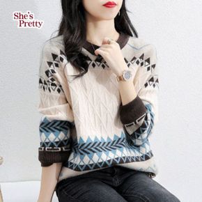 마챠자카드패턴니트_P353776176