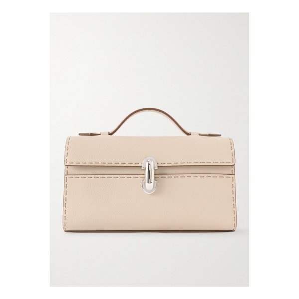 사베트 시메트리 포쉐트 텍스처 가죽 토트 크림 46376663162908821