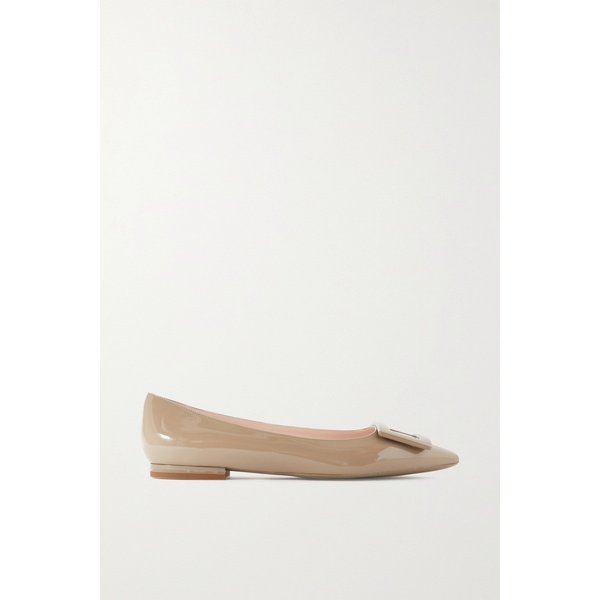 Gommettine Patent-leather Point-toe Flats 토프