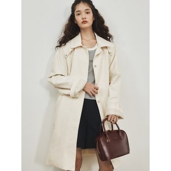 틸버 Rain Balmacan Trench Coat Cream