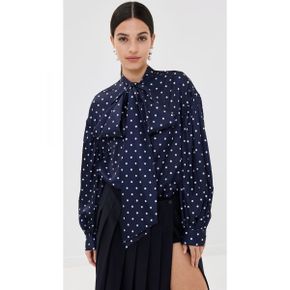 5465264 Simone Rocha Neck Bow Puff Sleeve Shirt