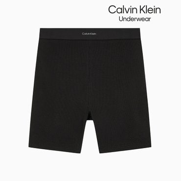 Calvin Klein Underwear 여성 코튼 스트레치 립 리브드 바이커 쇼 QS7216-UB1