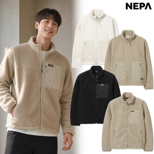 네파 남성여성 간절기 데일리 필수템 부클 플리스 뽀글이자켓 7L76160,7L86160