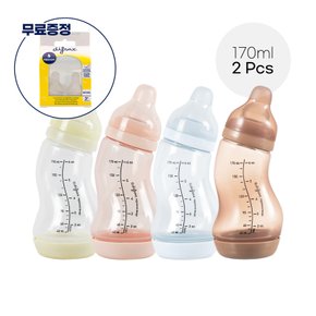 [젖꼭지 무료 증정] 디프락스 젖병 S-bottle 170ml(2P) 더블팩 /색상선택