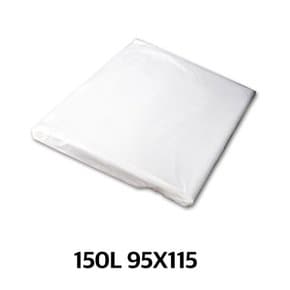 이지포장 재활용 비닐봉투 투명 150L 95x110(50매) 대용량 분리수거