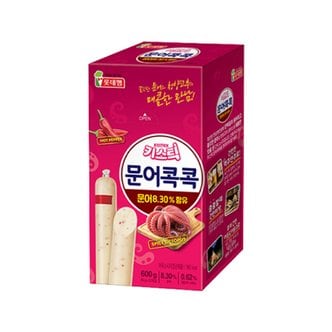  롯데 키스틱 문어콕콕600g(50gx12개입) 매콤문어 간편 간식 소시지 출