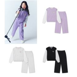 탑텐키즈 더블니트 레이어드 셋업