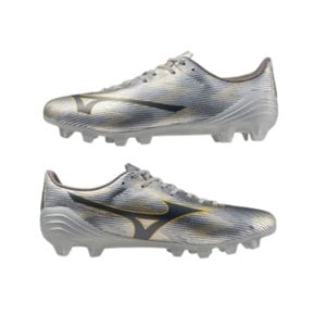 대표 축구화 미즈노 알파 2 셀렉트 P1GA256504 실버 땅 잔디용 축구화 MIZUNO A 2 SELECT