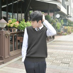 교복몰 보풀방지 그레이 롱 교복조끼 남자 _P343223942