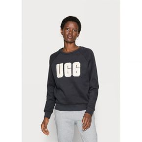 4311247 UGG MADELINE FUZZY LOGO CREWNECK - Sweatshirt black / cream