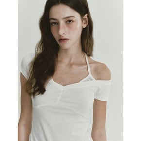 LACE STRAP LAYERED T (IVORY)