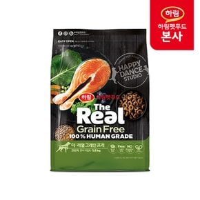 [유니버스회원전용] 더리얼 그레인프리 크런치 연어 어덜트 1.6kg / 강아지 사료