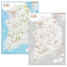나우맵 전국 사찰지도 (템플스테이) 코팅 (59.4x84.1cm)