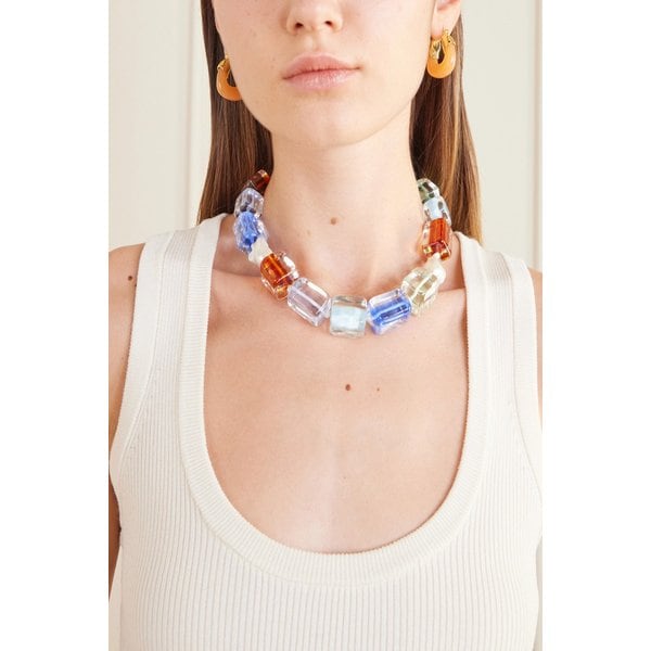 리지 포르투나토 탠저린 골드톤 레진 후프 귀걸이 오렌지 46376663163053487