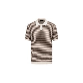 25S/S Premium 미라쿨 스트라이프 크로셰 반소매 카라 니트 2종 택1 [ADF2ET1803]