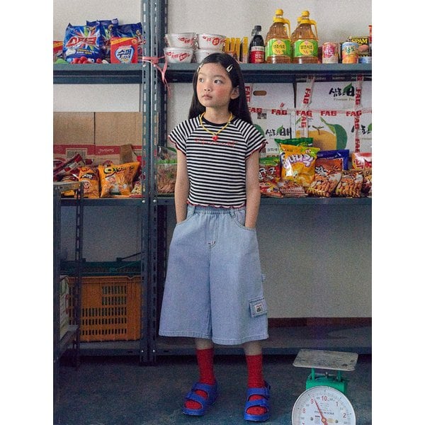 슬럽 데님 버뮤다 팬츠_1COLOR (S-JL)