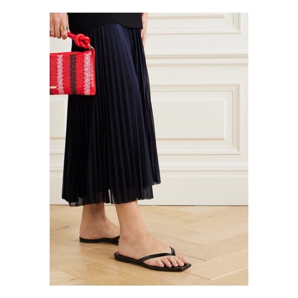 에이디 리니 가죽 플립플랍 블랙 1647597332479074