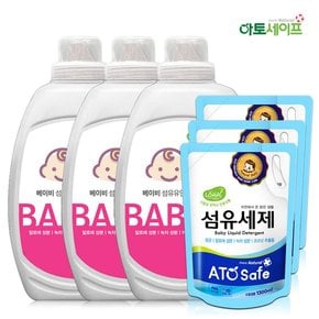 유연제 파우더향 2L 3개+세제 리필 1.3L 3개