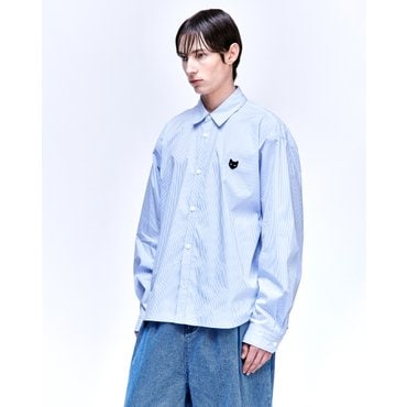 송지오 지제로 커브 컷 크롭 셔츠 스카이 블루 SH2SH800SB
