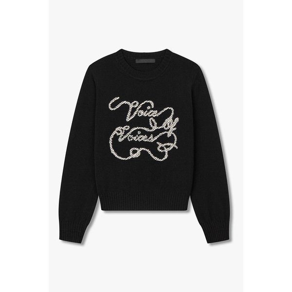 프론트 레터링 니트 풀오버 7115450X22199