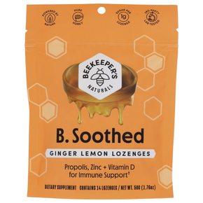 [해외직구] Beekeeper  s  Naturals  B  진정  사탕  진저  레몬  50g