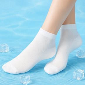 국산J3 여성용 메쉬 단목양말 1켤레 여름양말