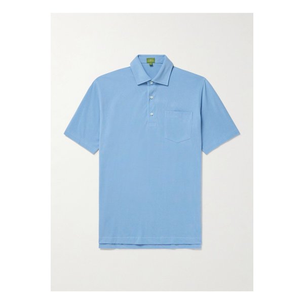 시드 매쉬번 피마 코튼 피케 폴로 셔츠 블루 46376663162881524