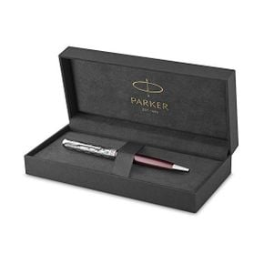 독일 파카 볼펜 PARKER Sonnet Ballpoint Pen Premium Metal Red Satin Finish with Chrome Trim