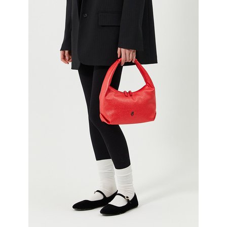 배드지지 HALF MOON BAG, GLITTER RED