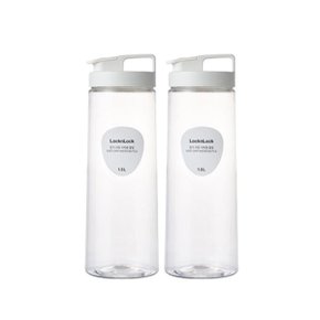락앤락 몸체에 홈이 있어 잡기 쉬운 식탁용 물병 1.5L 화이트 x 2개