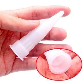 국산 실리콘 변성 노즐 내경 20mm 대형 꼭지 1개 실란트 코킹 헤드 뚜껑 꼬다리 리필 교체 마개 럭키 모아