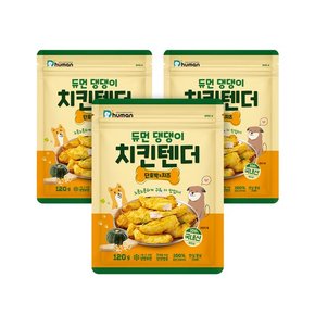 댕댕이 치킨텐더 단호박&치즈 120g 3팩 / 강아지 수제 간식 닭안심 육포