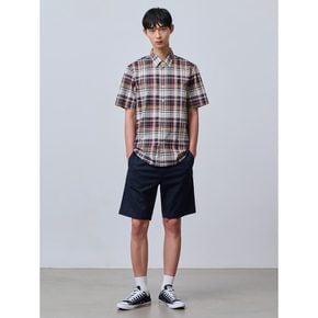 [24SS] 마드라스 멀티체크 반소매 셔츠  네이비 (BC4465C33R)