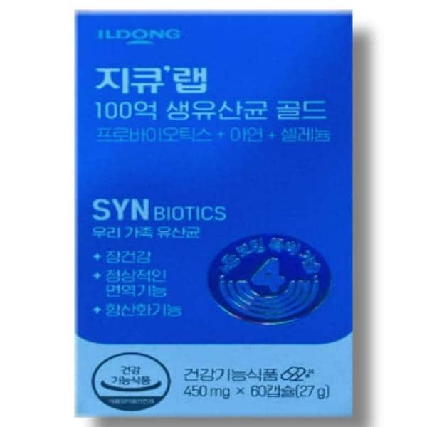 지큐랩 100억 생유산균 골드 450mg x 60캡슐 (S30222140)