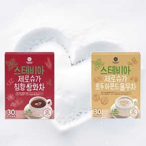 맥널티 스테비아 제로슈가 쌍화차 율무차 2종 450g(15gx30개입) 1세트