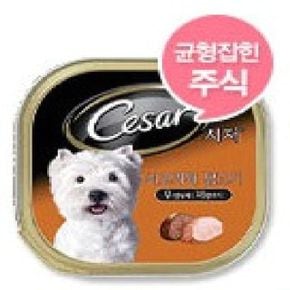 시저 쇠고기와닭고기 100g 1box 24ea 애견 간식 (WA2204E)