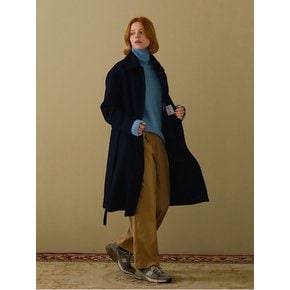 [HARRIS TWEED] SIGNATURE MAC COAT 0016_NAVY