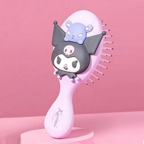 산리오 빗 쿠로미 헤어 쿠션 입체프렌드 에어백 마사지 브러쉬
